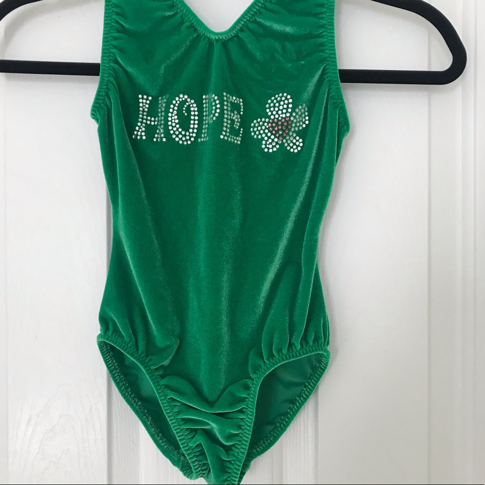 Gymnastics leotard velvet size M